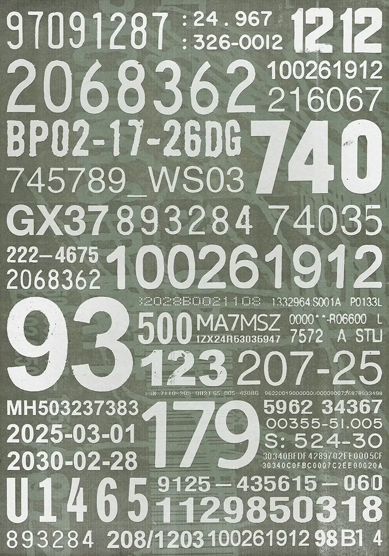 Artwork titled Common Characters (260503-13)